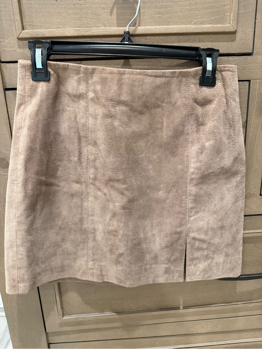 Blank NYC Suede-Look Mini Skirt - Taupe Brown
